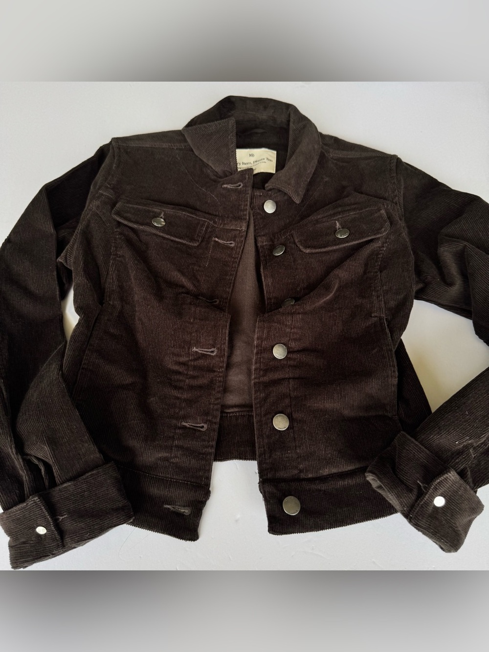 Tentree Women’s Button-Up Rowan Corduroy Jacket Brown size S